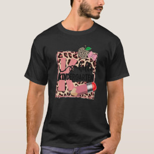 Hallo Kindergarten Zurück zur Schule Mädchen rosa T-Shirt