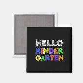 Hallo Kindergarten zurück zur Schule Magnet (Vorderseite/Rückseite)