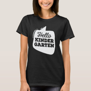 Hallo Kindergartenerzieher Schüler Zurück zur Schu T-Shirt