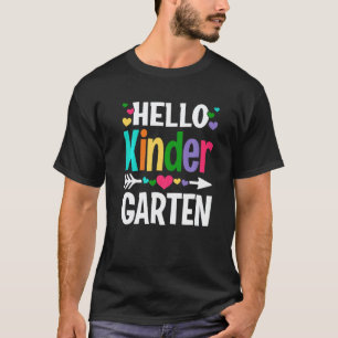 Hallo Kindergartenerzieher Schüler Zurück zur Schu T-Shirt