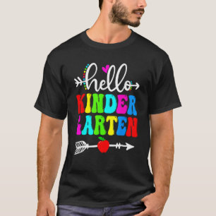 Hallo Kindergartenteam Lehrer Schülerteam Frohe Rü T-Shirt