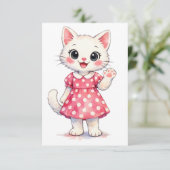 Hallo Kitty! Dankeskarte (Stehend Vorderseite)