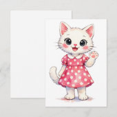 Hallo Kitty! Dankeskarte (Vorne/Hinten)