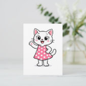 Hallo Kitty Postkarte (Stehend Vorderseite)