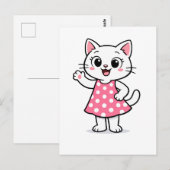 Hallo Kitty Postkarte (Vorne/Hinten)