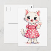 Hallo Kitty! Postkarte (Vorne/Hinten)