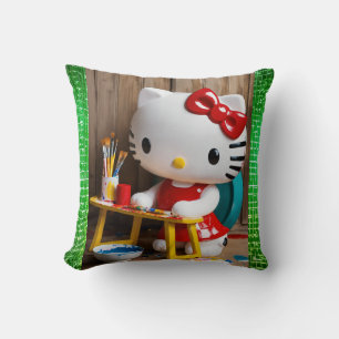 Hallo Kity Throw Pillow Kissen