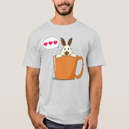 Hallo kleine braune Ohren Hase T-Shirt