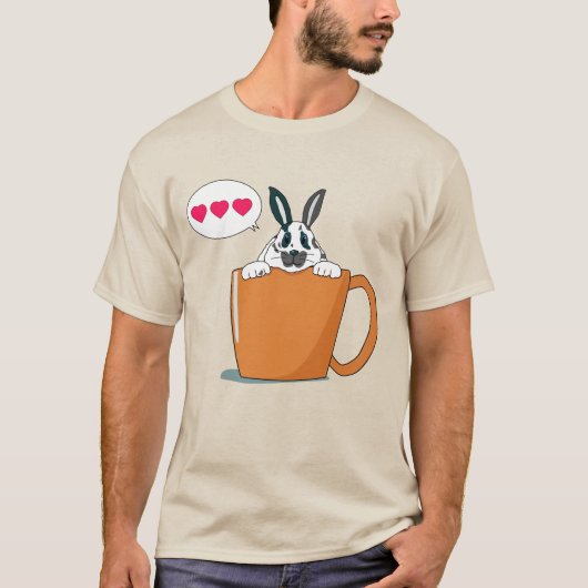 Hallo kleine Spott-Hase T-Shirt (Vorderseite)