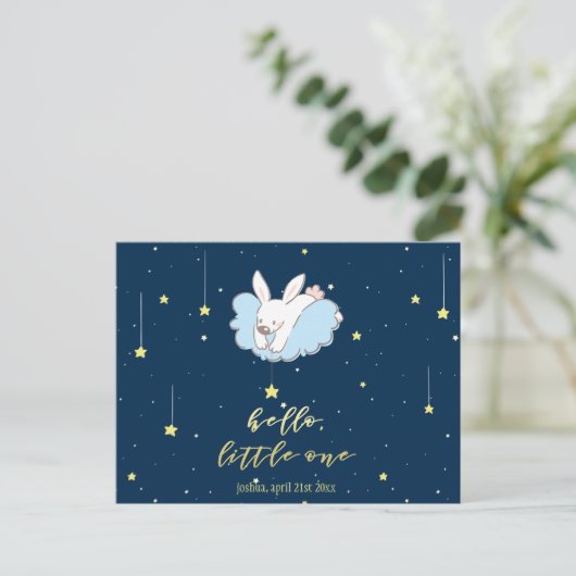 Hallo Kleiner! Niedliches Sonnenlicht auf der Clou Postkarte (Stehend Vorderseite)