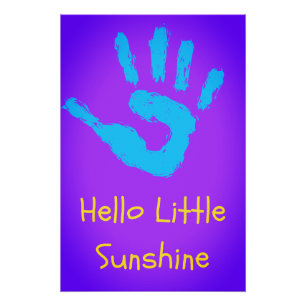 Hallo Kleiner Sonnenschein-Nursery-Wandkunst-Druck Poster