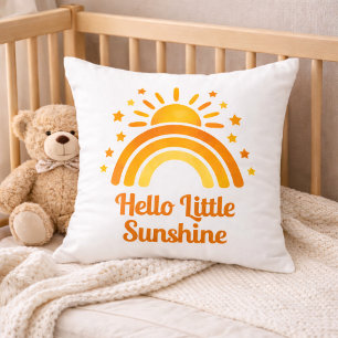 Hallo Kleiner Sonnenschein Regenbogen-Baby-Party Kissen