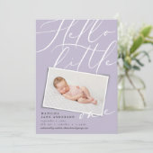 Hallo kleines, elegantes modernes Foto Ankündigung (Stehend Vorderseite)