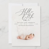 Hallo Kleines modernes Foto Ankündigung (Vorderseite)