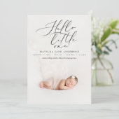 Hallo Kleines modernes Foto Ankündigung (Stehend Vorderseite)
