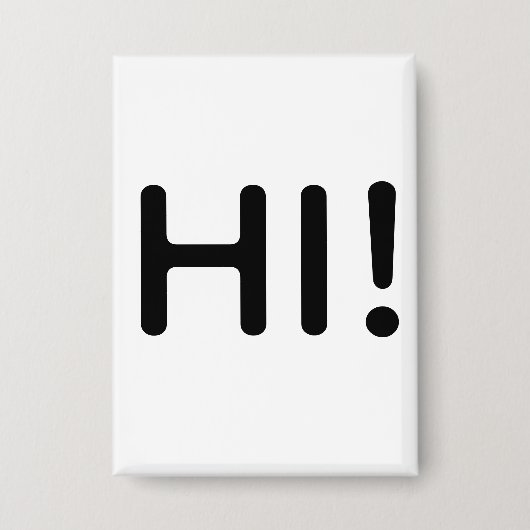 HALLO! KNOPF BUTTON (Vorderseite)