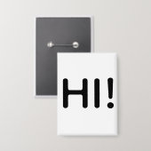 HALLO! KNOPF BUTTON (Vorderseite/Rückseite)