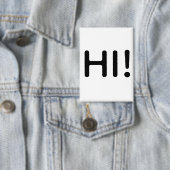 HALLO! KNOPF BUTTON (Insitu)