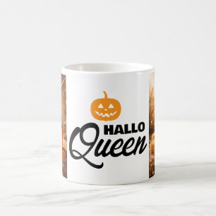 Hallo Königin Honigbiene Vintage-Blumendesign Kaffeetasse