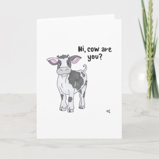 Hallo, Kuh, bist du? Karte (Vorderseite)