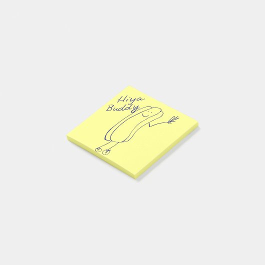 Hallo Kumpel Post-It-Notizen Post-it Klebezettel (angewinkelt)