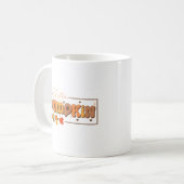 Hallo Kürbis Erntedankfest Kaffeetasse (Vorderseite Links)
