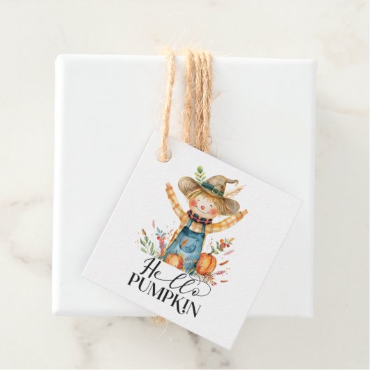 Hallo Kürbis Geschenkanhänger & Geschenkumschläge (Beispiel)