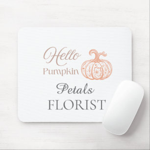 Hallo Kürbis Halloween Florist Geschäft Branding Mousepad