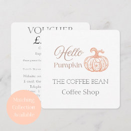 Hallo Kürbis Herbst-Branding für Boutique-Shop