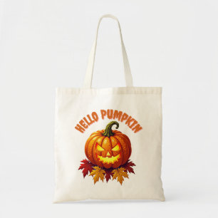 Hallo Kürbis Herbst Halloween Tragetasche