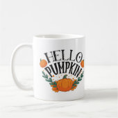 Hallo Kürbis Herbst Herbst Kaffeetasse (Links)