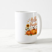 Hallo Kürbis Kaffeetasse (VorderseiteRechts)