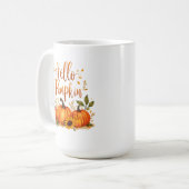 Hallo Kürbis Kaffeetasse (Vorderseite Links)