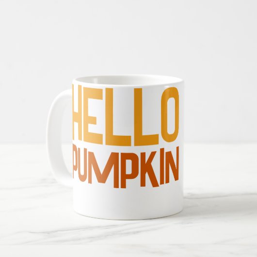 hallo Kürbis Kaffeetasse (Vorderseite Links)