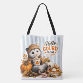 Hallo Kürbis Schönheit Tasche (Rückseite)