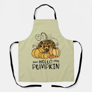 Hallo Kürbisfreund Herbstsaison Herbst Thanksgivin Schürze