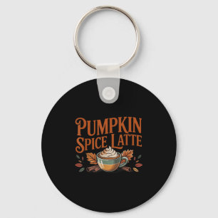 Hallo Kürbislatte Sce Kaffee Liebe Herbstsaison Schlüsselanhänger