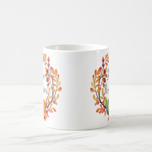 "Hallo Kürkin!" Tasse des Herbstkaffees (Mittel)