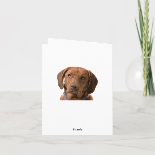 Hallo Labrador Retriever Puppy Doppy Note Card Karte (Rückseite)