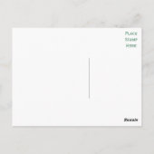 Hallo Lächeln Motivierend Zitat Blank Postkarte (Rückseite)