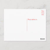 Hallo Lächeln Shih Tzu Black and White Puppy Dog Postkarte (Rückseite)