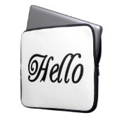 Hallo Laptop Sleeve (Vorderseite Links)