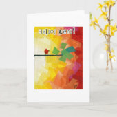 Hallo Leaf! Karte (Gelbe Blume)