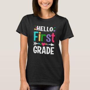 Hallo Lehrer der ersten Klasse Student zurück zur  T-Shirt