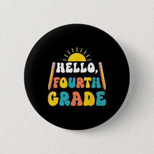 Hallo Lehrer der vierten Klasse Schüler 4. Klasse Button