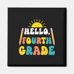 Hallo Lehrer der vierten Klasse Schüler 4. Klasse  Magnet