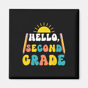 Hallo Lehrer der zweiten Klasse Schüler 2. Klasse Magnet