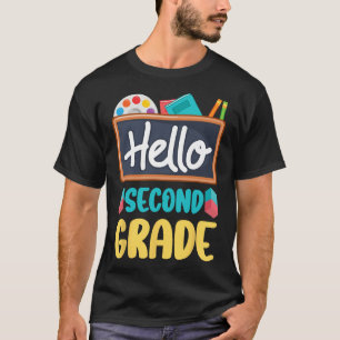 Hallo Lehrer der zweiten Klasse Schüler 2 Klasse z T-Shirt