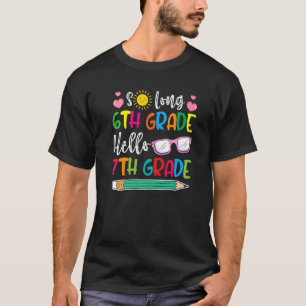 Hallo Lehrerin 7. Klasse Student Zurück zur Schule T-Shirt