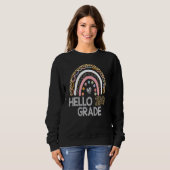 Hallo Leopard Rainbow Back to School Tee (Vorne ganz)